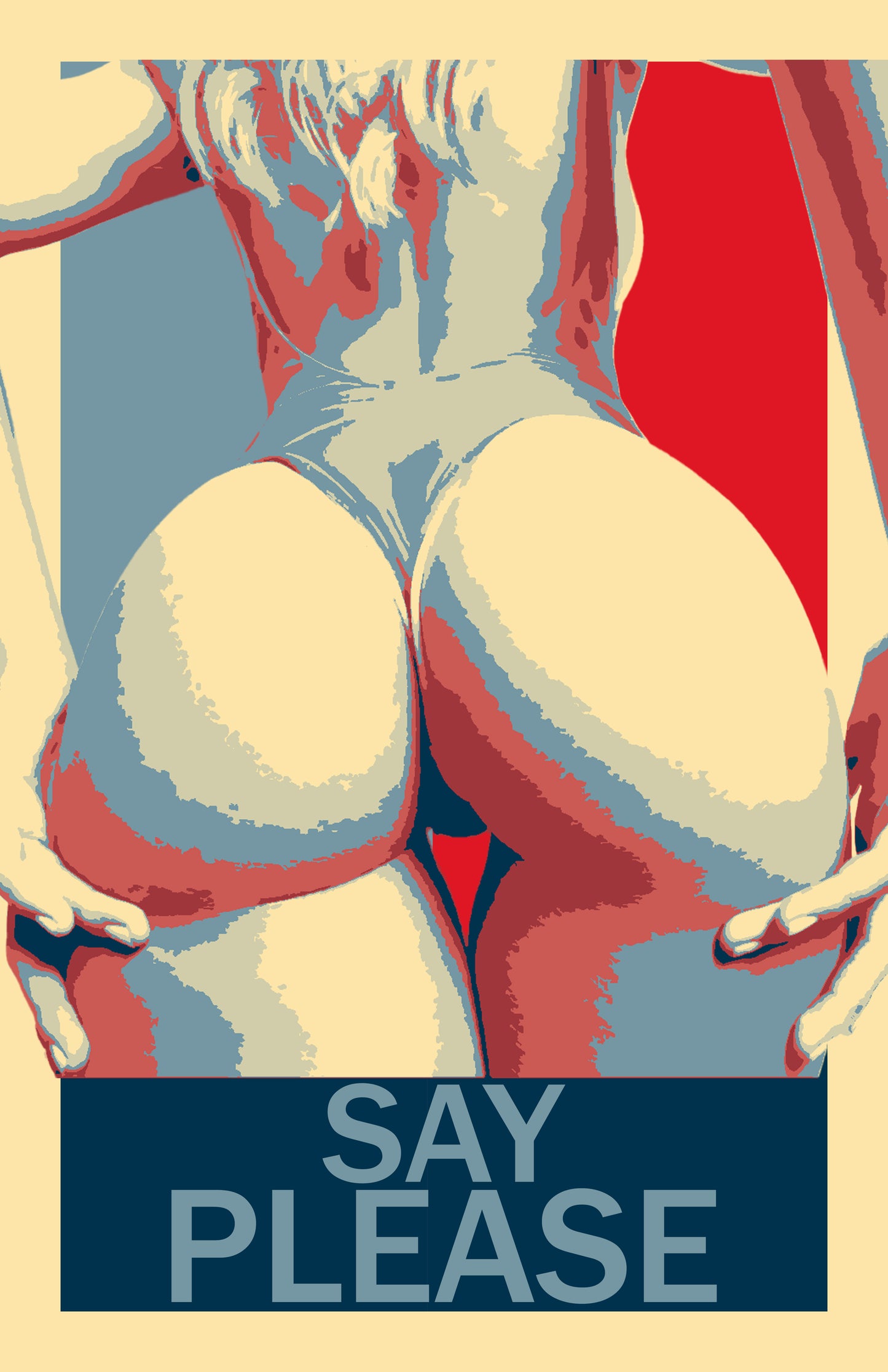 Sexy Say Please Parody Hope Inspired Style Dream Poster 11x17 Thicc Nice Butt