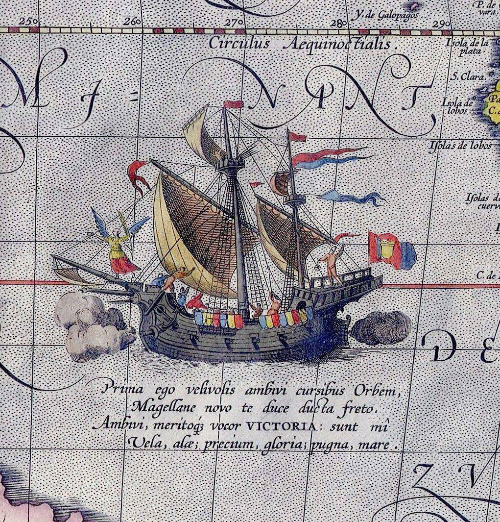 Maris Pacifici Map (1589) – Vintage Illustrated Map of the Pacific Ocean by Abraham Ortelius Reproduction Wall Art Print (Historic Cartography)