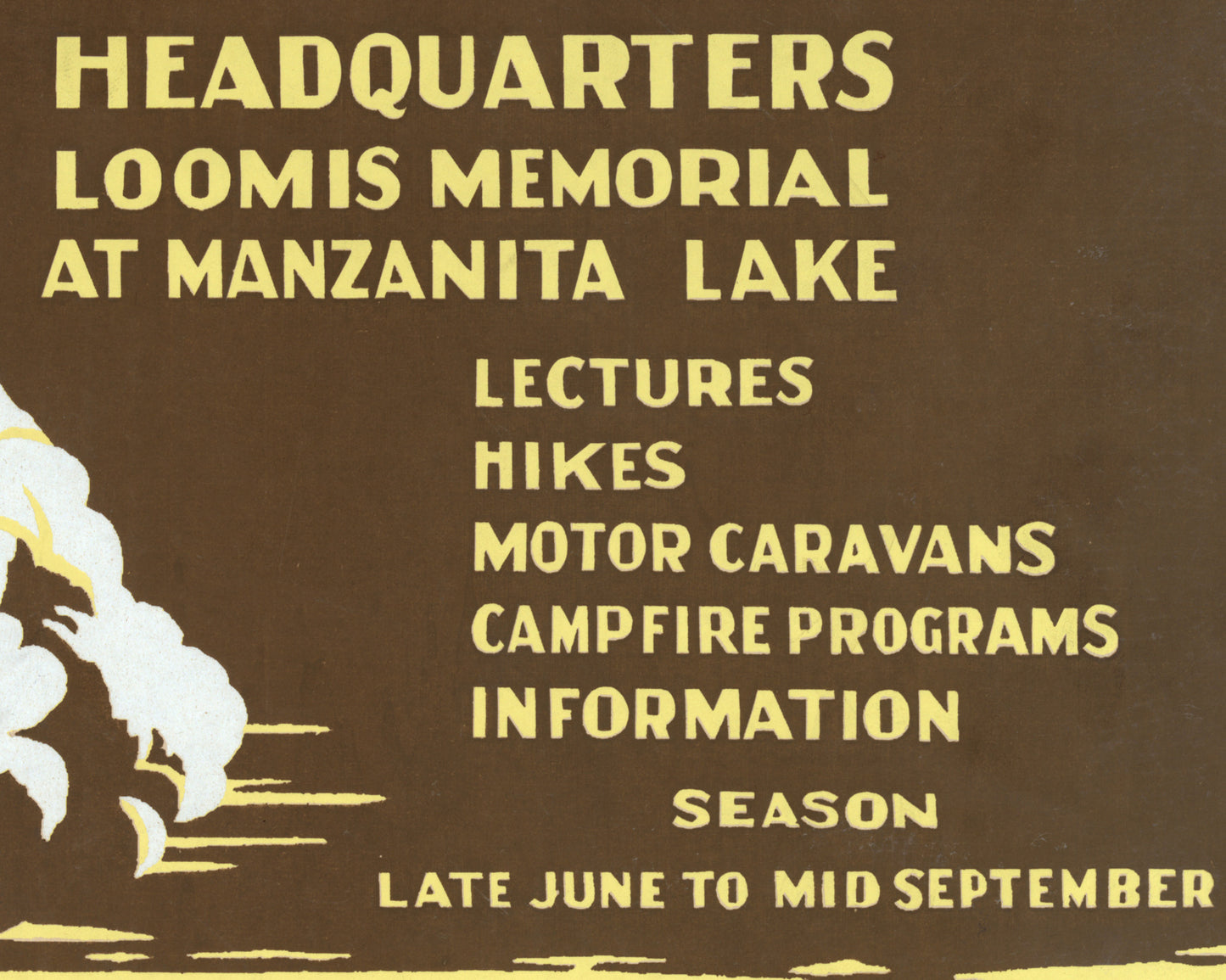 Lassen Volcanic National Park WPA Poster – Vintage Style 1930s National Park Art Print (Reproduction)