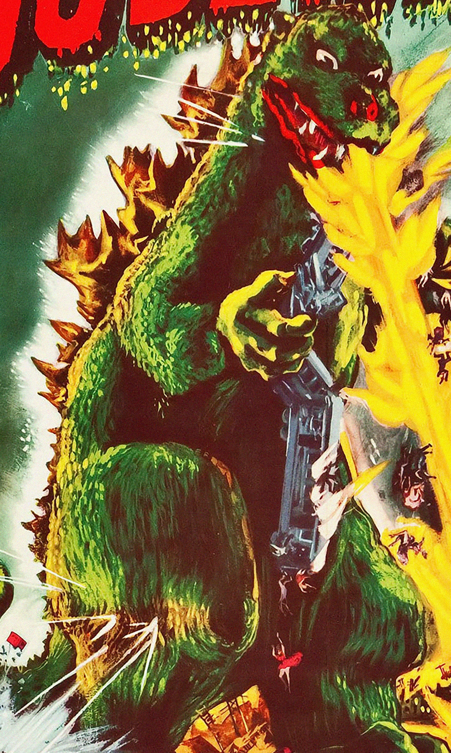 Godzilla, King of the Monsters! (1956) Movie Poster – Classic Retro Sci-Fi Horror Film Reproduction Art Print