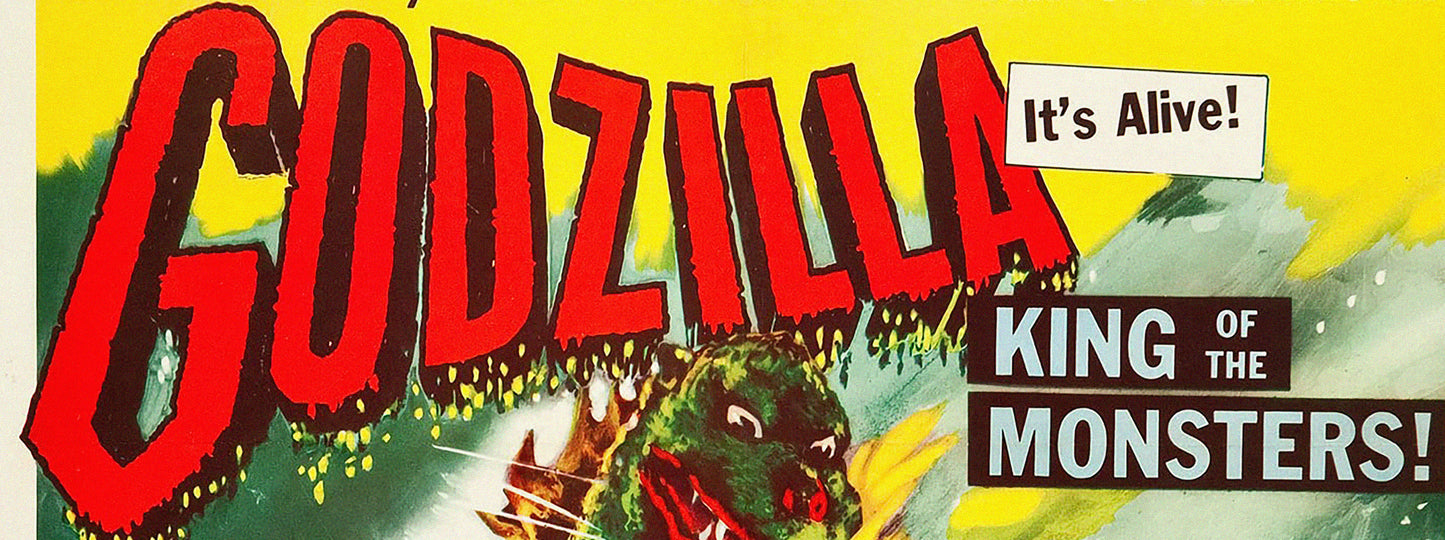 Godzilla, King of the Monsters! (1956) Movie Poster – Classic Retro Sci-Fi Horror Film Reproduction Art Print