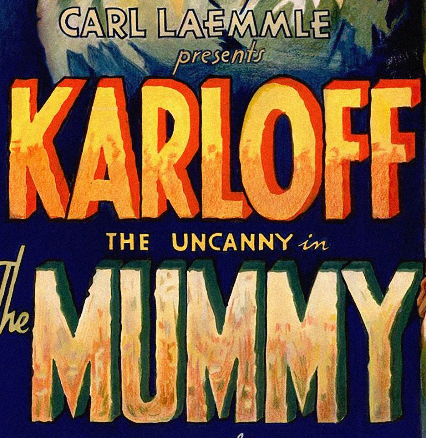 The Mummy (1932) Boris Karloff Movie Poster – Classic Horror Vintage Reproduction Print