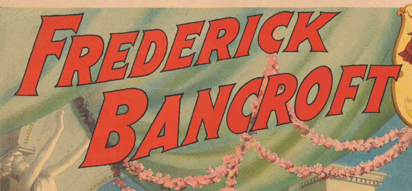 Frederick Bancroft – Prince of Magicians | The Magician’s Palace | Vintage Magic Poster Reproduction | Classic Illusion Art & Stage Magician Print