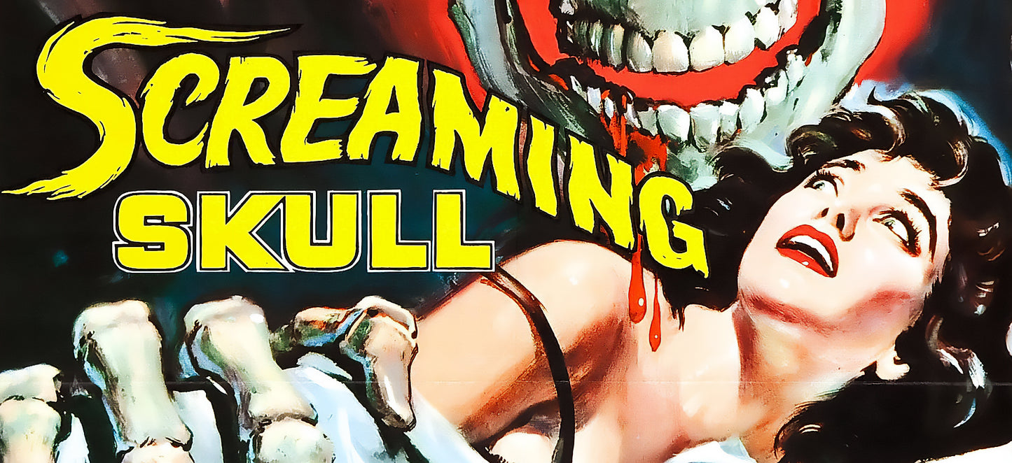 The Screaming Skull (1958) Movie Poster – Classic Retro Horror Film Reproduction Art Print