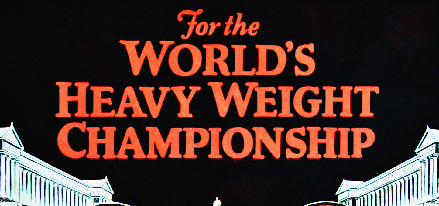 Gene Tunney vs. Jack Dempsey 1927 Long Count Fight Poster Reproduction – Heavyweight Championship Print