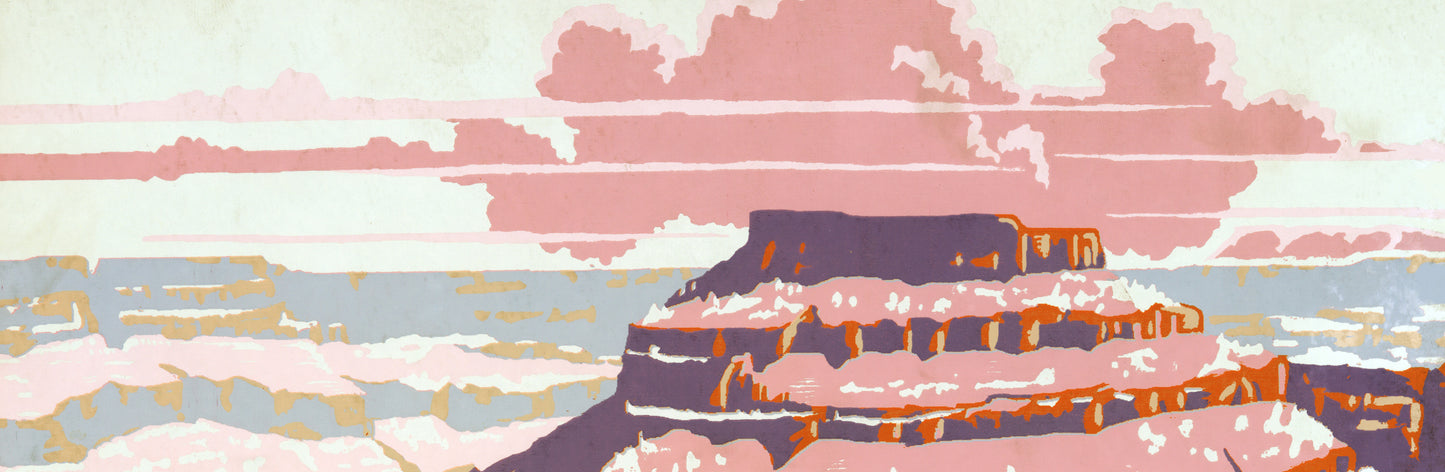 Grand Canyon National Park WPA Poster – Vintage Style 1930s National Park Art Print (Reproduction)