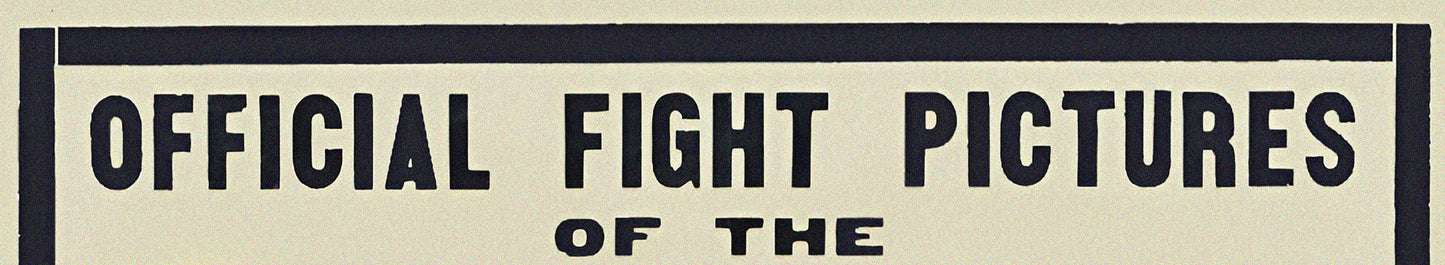 Joe Louis vs. Tommy Farr 1937 Boxing Poster Reproduction – Heavyweight Championship Fight Print