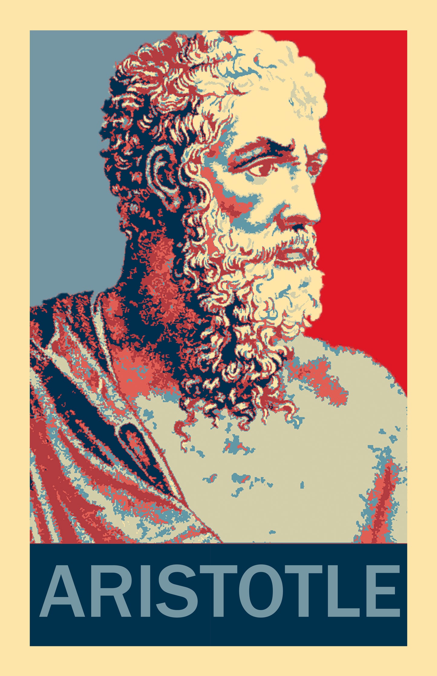 Aristotle the ancient Greek philosopher Hope Inspired Style Fight Poster 11x17 Philosophy